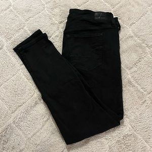 Black Distressed American Eagle Jeans